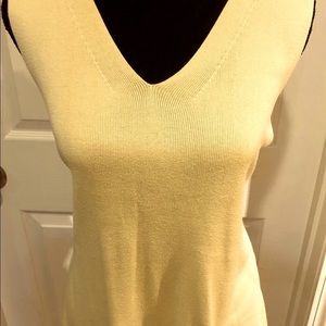 Lord & Taylor Yellow Sweater Shell, Size XL